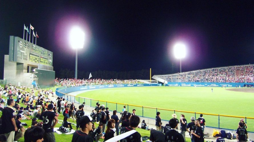 2006.08.09 秋田県立野球場夏の地方ゲームはよい　#chibalotte